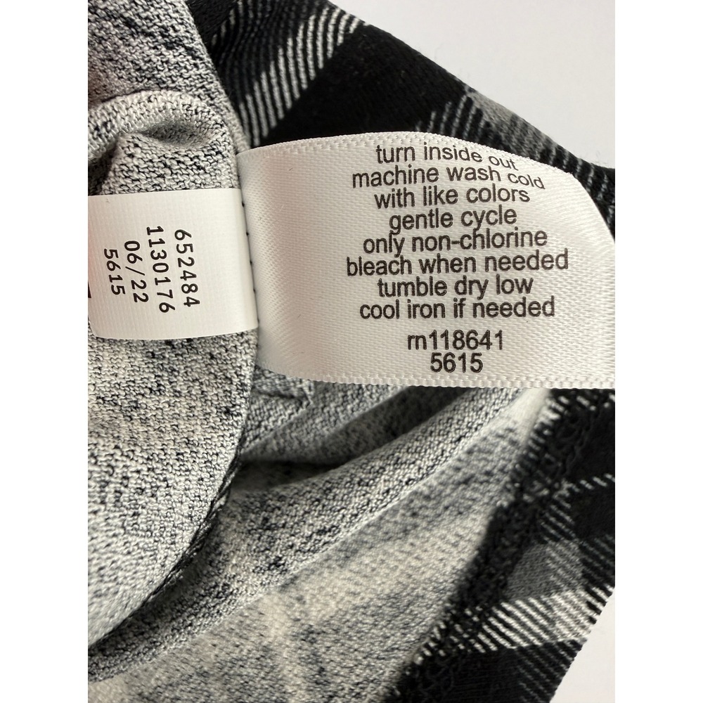 Lane Bryant Black White Plaid Swing Tunic Sleeveless Top 14/16 NWT - Picture 9 of 12